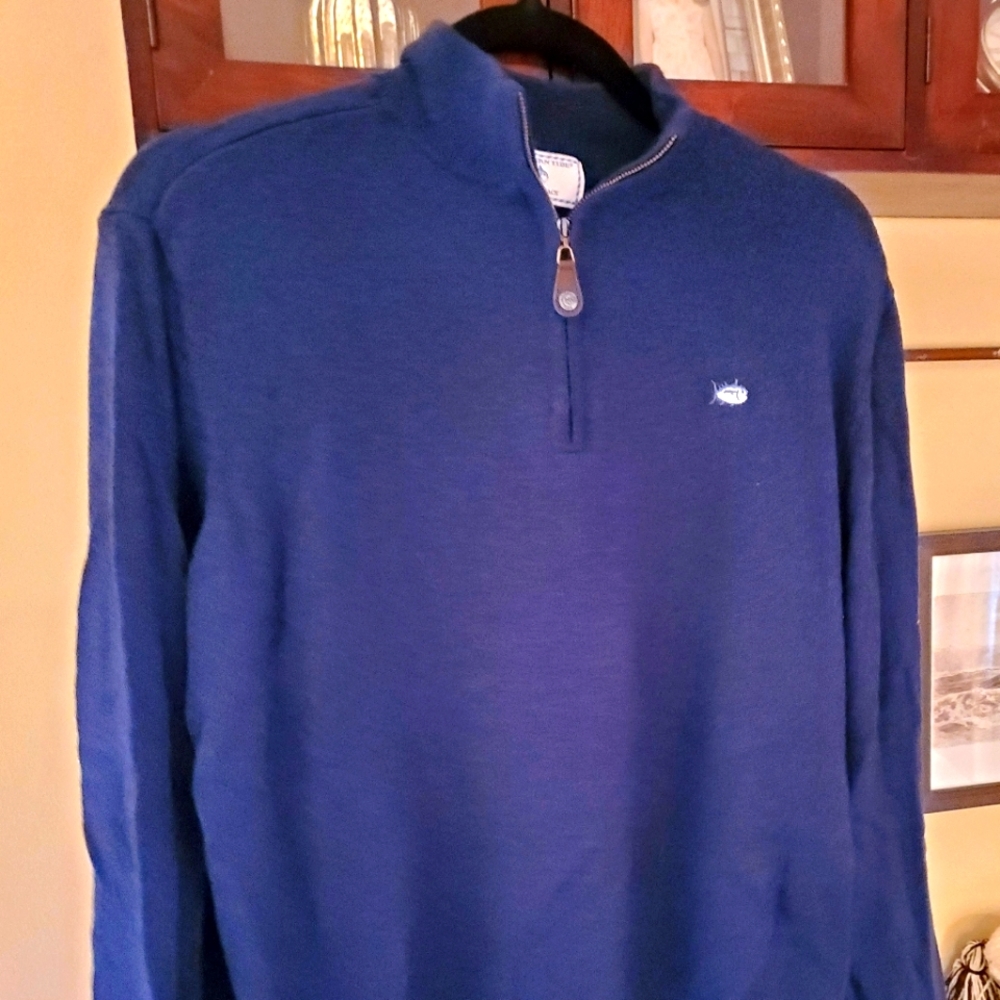 Southern Tide quarter zip sweater